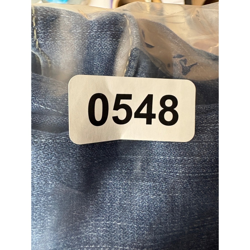 Lee Riders Womens Medium Wash Blue Denim Trucker Jacket Large ZRC8MS4 - Picture 8 of 8
